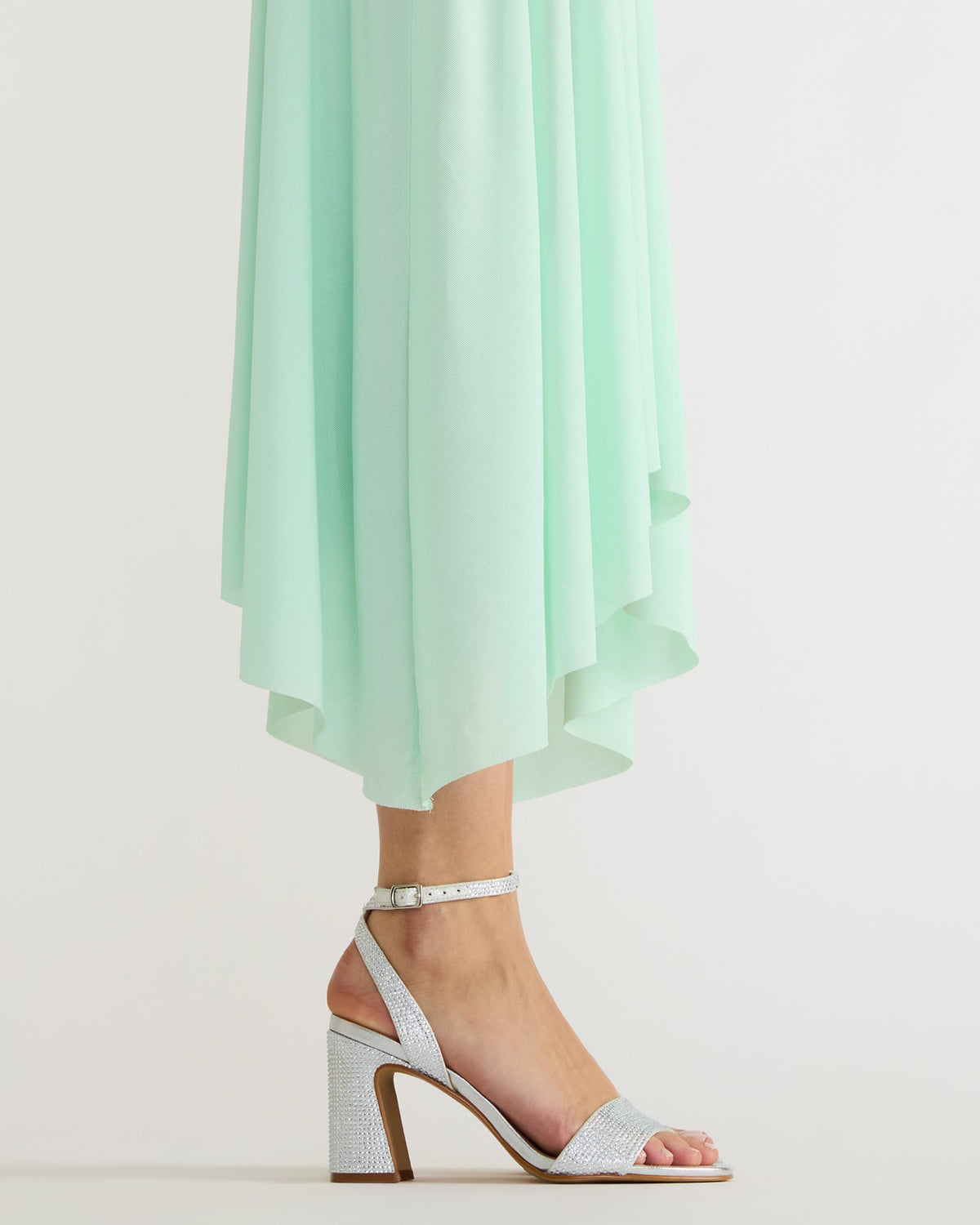 LARAH Rhinestone Rounded Toe Block Heel Women's Heel - Steve Madden