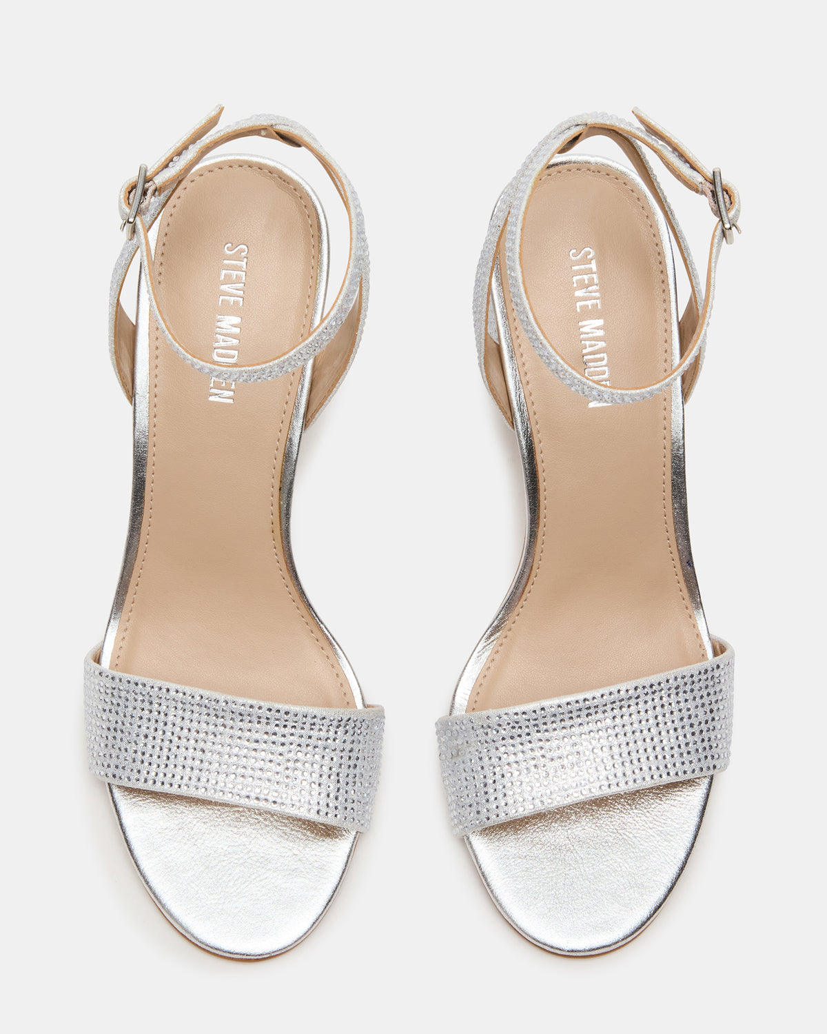 LARAH Rhinestone Rounded Toe Block Heel Women's Heel - Steve Madden