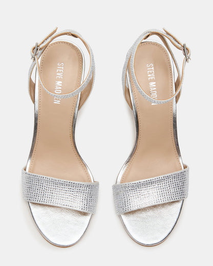 LARAH Rhinestone Rounded Toe Block Heel Women's Heel - Steve Madden