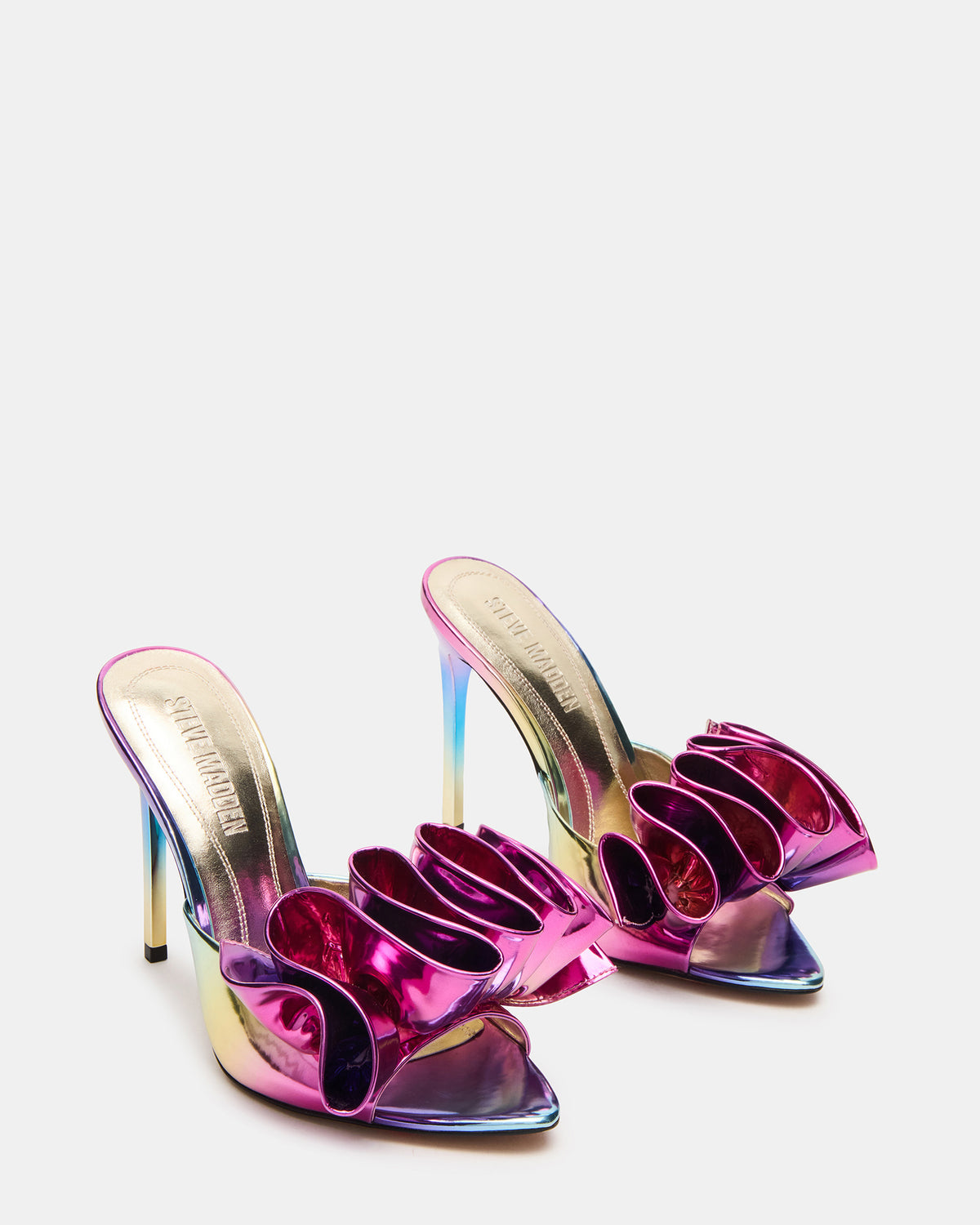 AFFINITY Metallic Multi Women's Pointed-Toe Stiletto Mule Heel - Steve Madden