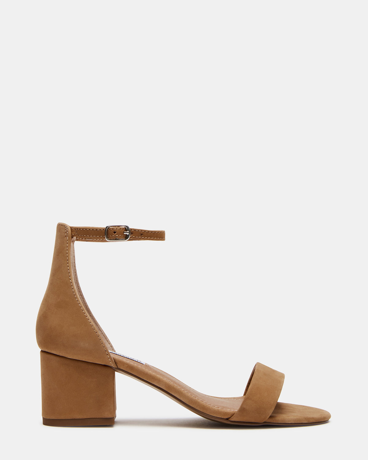 IRENNEW Tan Nubuck Women's Wide Width Heeled Sandal - Steve Madden