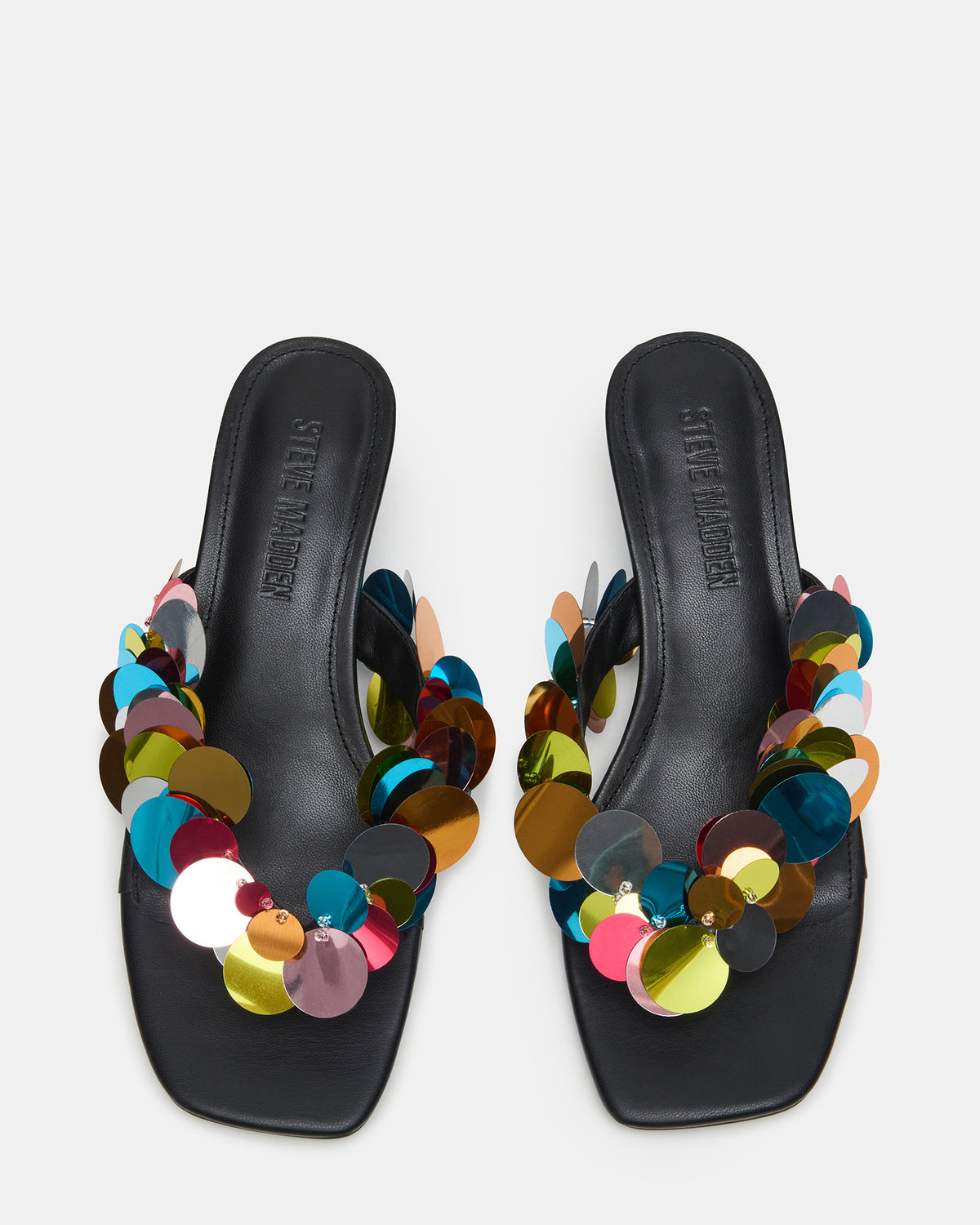 TRACIE Bright Multi Thong Strap Women's Kitten Heel - Steve Madden