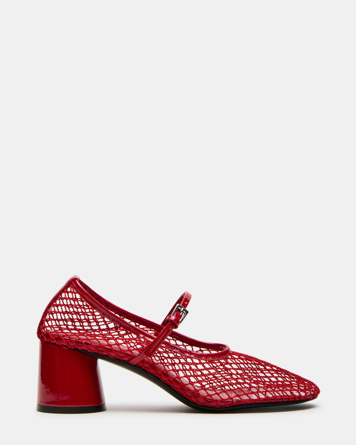 RAYNOR Red Women's Mary Jane Mesh Block Heel - Steve Madden