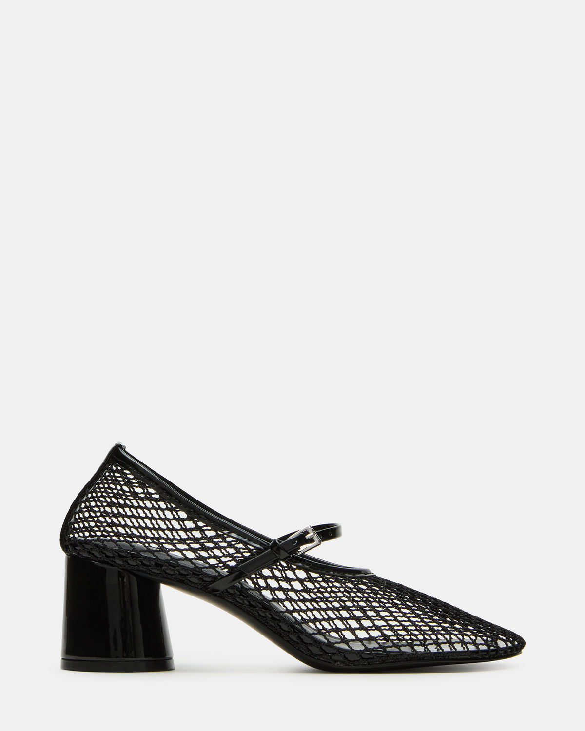 RAYNOR Black Women's Mary Jane Mesh Block Heel - Steve Madden