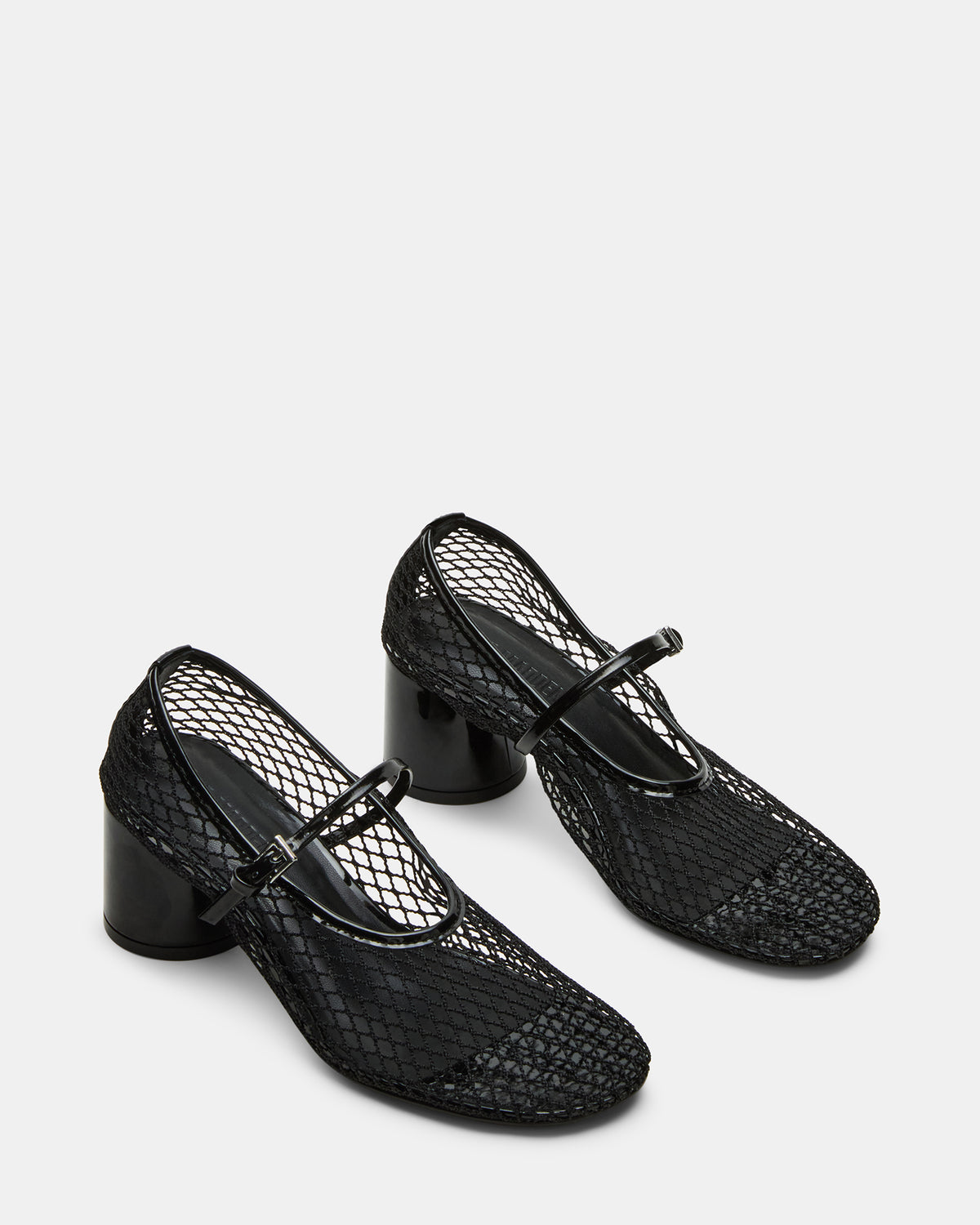 RAYNOR Black Women's Mary Jane Mesh Block Heel - Steve Madden