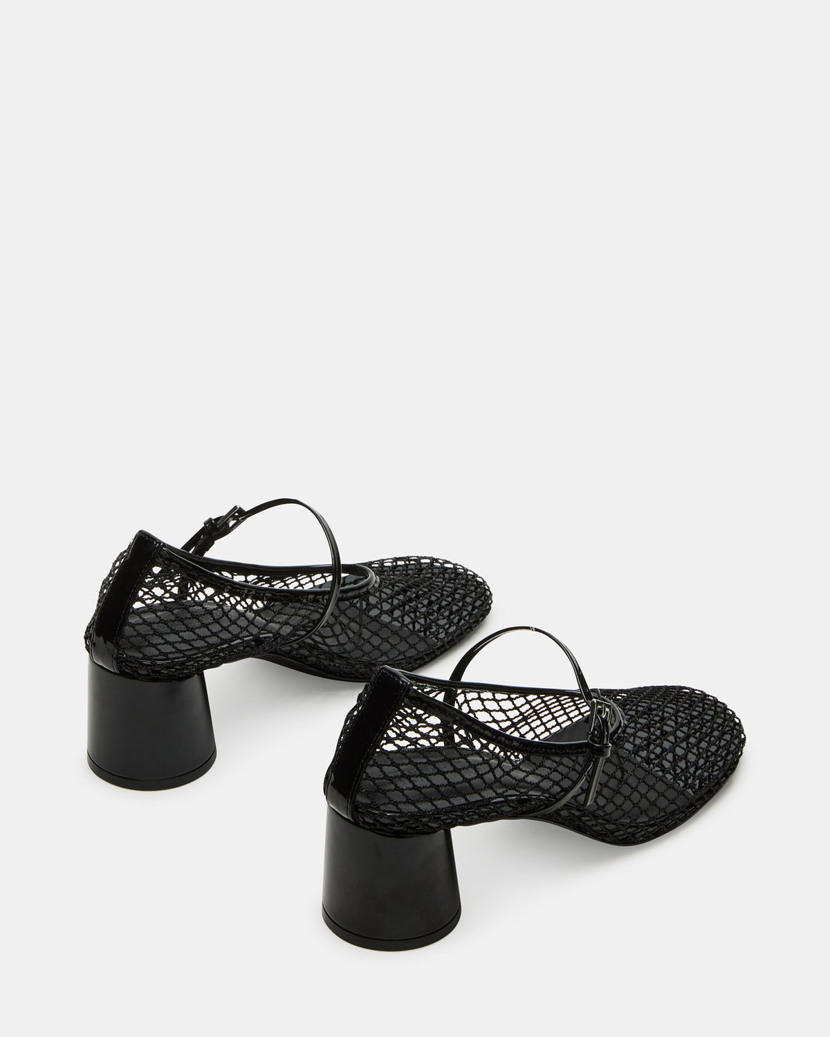 RAYNOR Black Women's Mary Jane Mesh Block Heel - Steve Madden