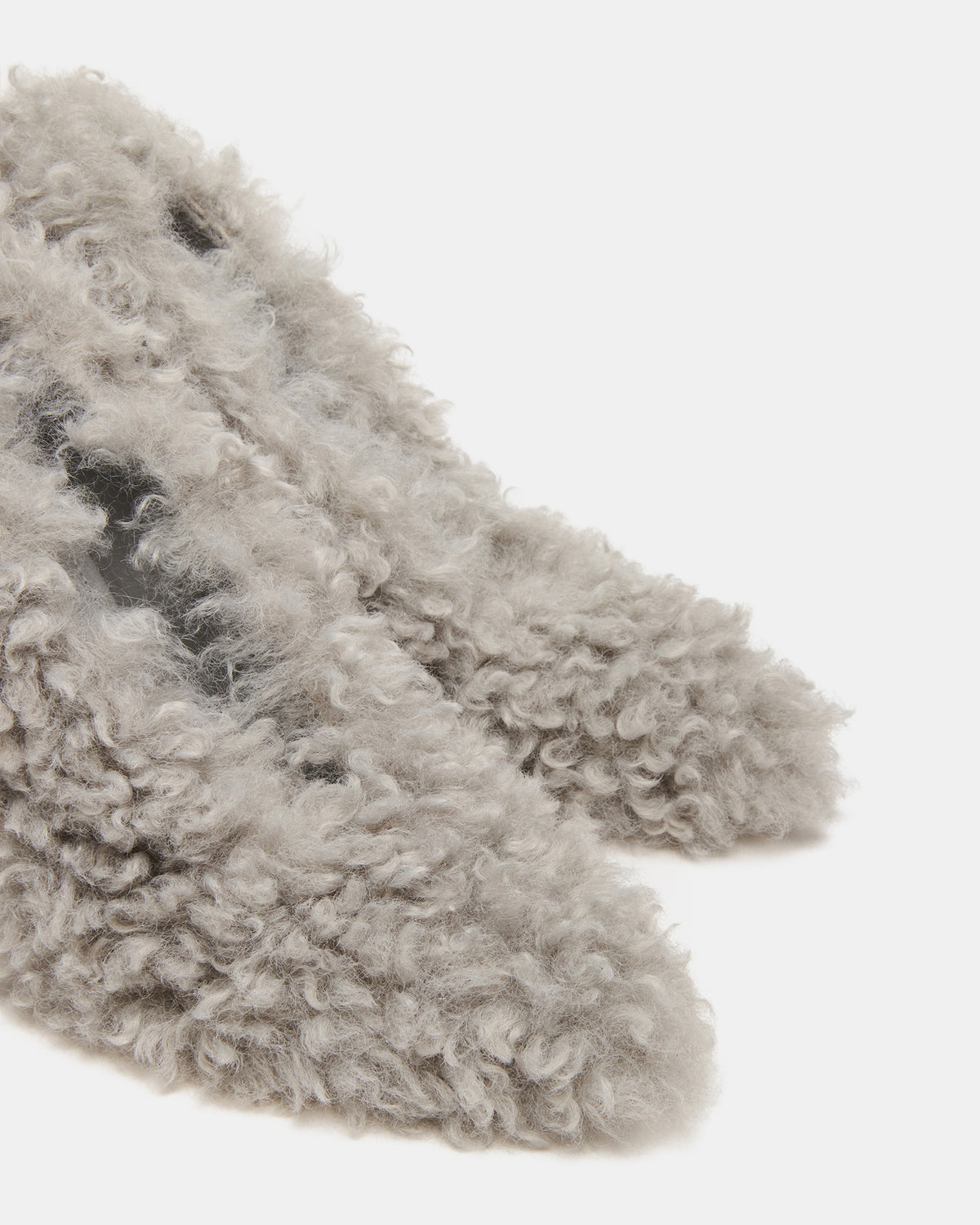 ACHILLES Light Blue Pointed-Toe Faux Fur Stiletto Women's Heel - Steve Madden