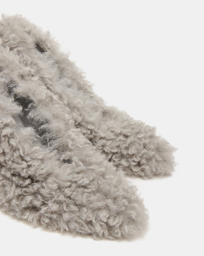 ACHILLES Light Blue Pointed-Toe Faux Fur Stiletto Women's Heel - Steve Madden
