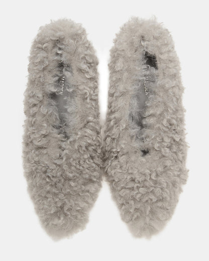 ACHILLES Light Blue Pointed-Toe Faux Fur Stiletto Women's Heel - Steve Madden