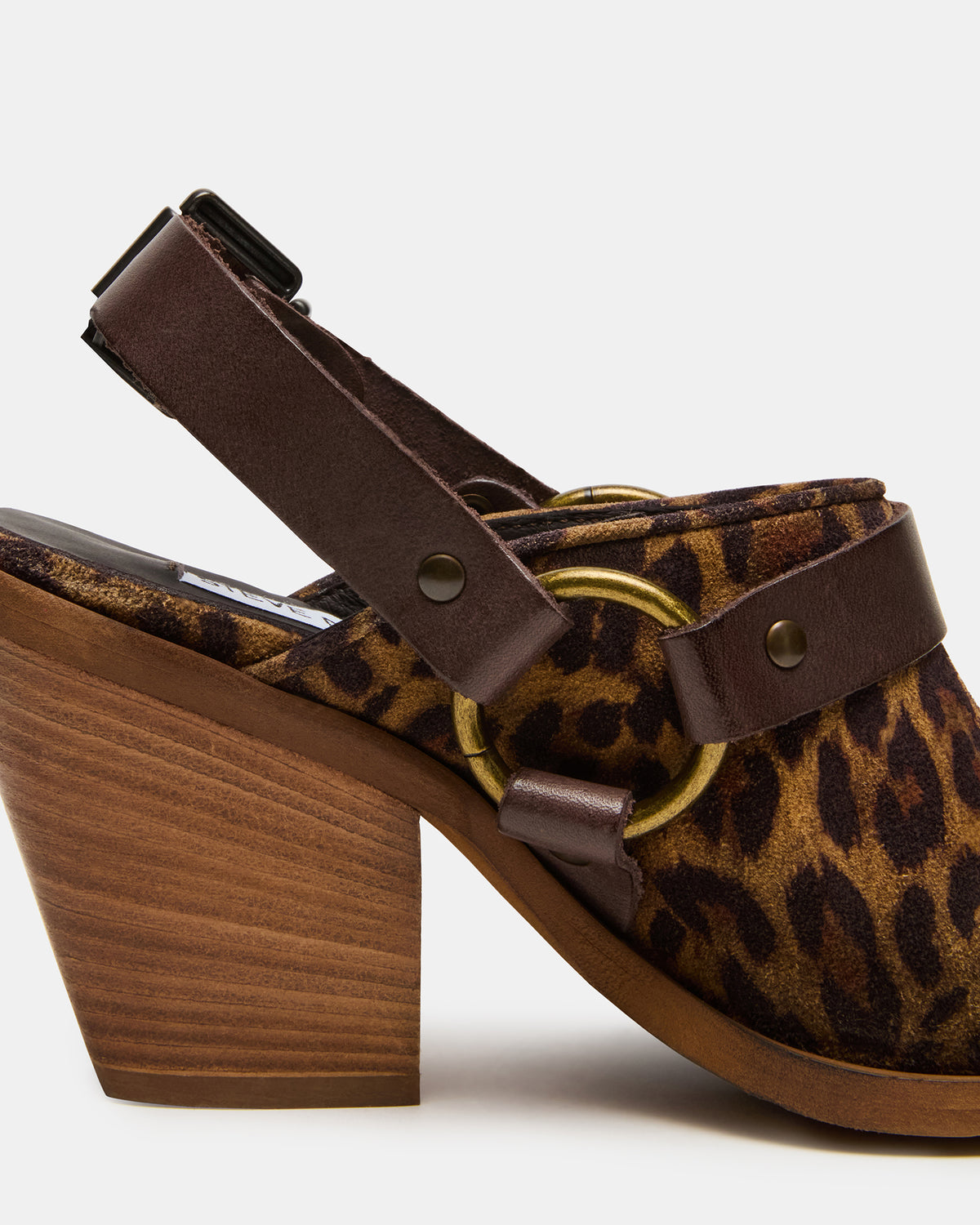 TALIKA Leopard Suede Pointed-Toe Buckle Slingback Women's Heel - Steve Madden