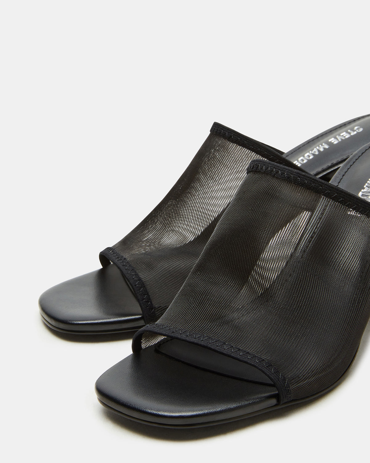 GLEAM Black Women's Square-Toe Mule Heel - Steve Madden