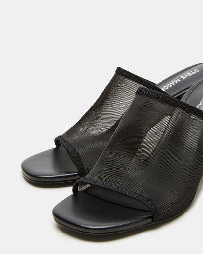 GLEAM Black Women's Square-Toe Mule Heel - Steve Madden