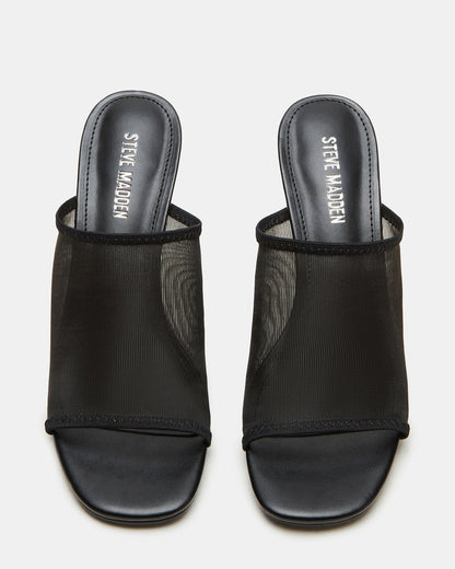 GLEAM Black Women's Square-Toe Mule Heel - Steve Madden