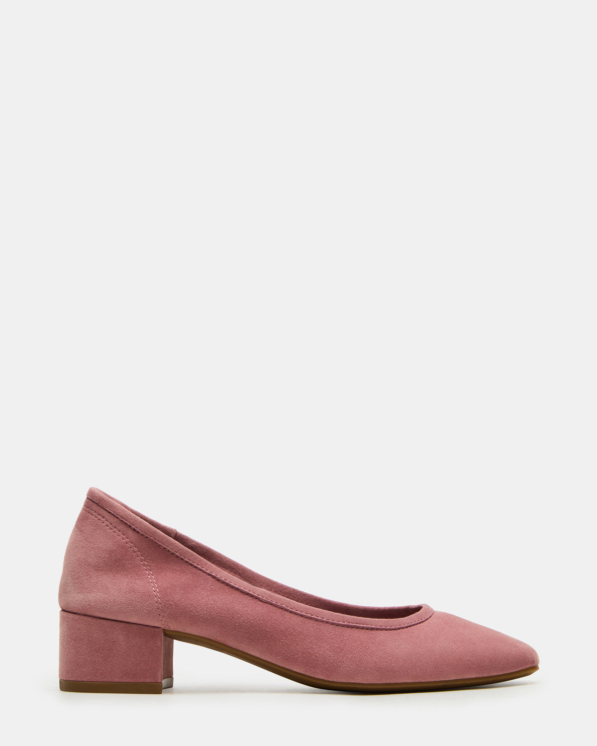 MOLLIE Mauve Suede Ballet Women's Block Heels - Steve Madden