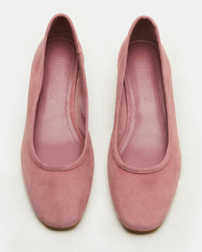 MOLLIE Mauve Suede Ballet Women's Block Heels - Steve Madden