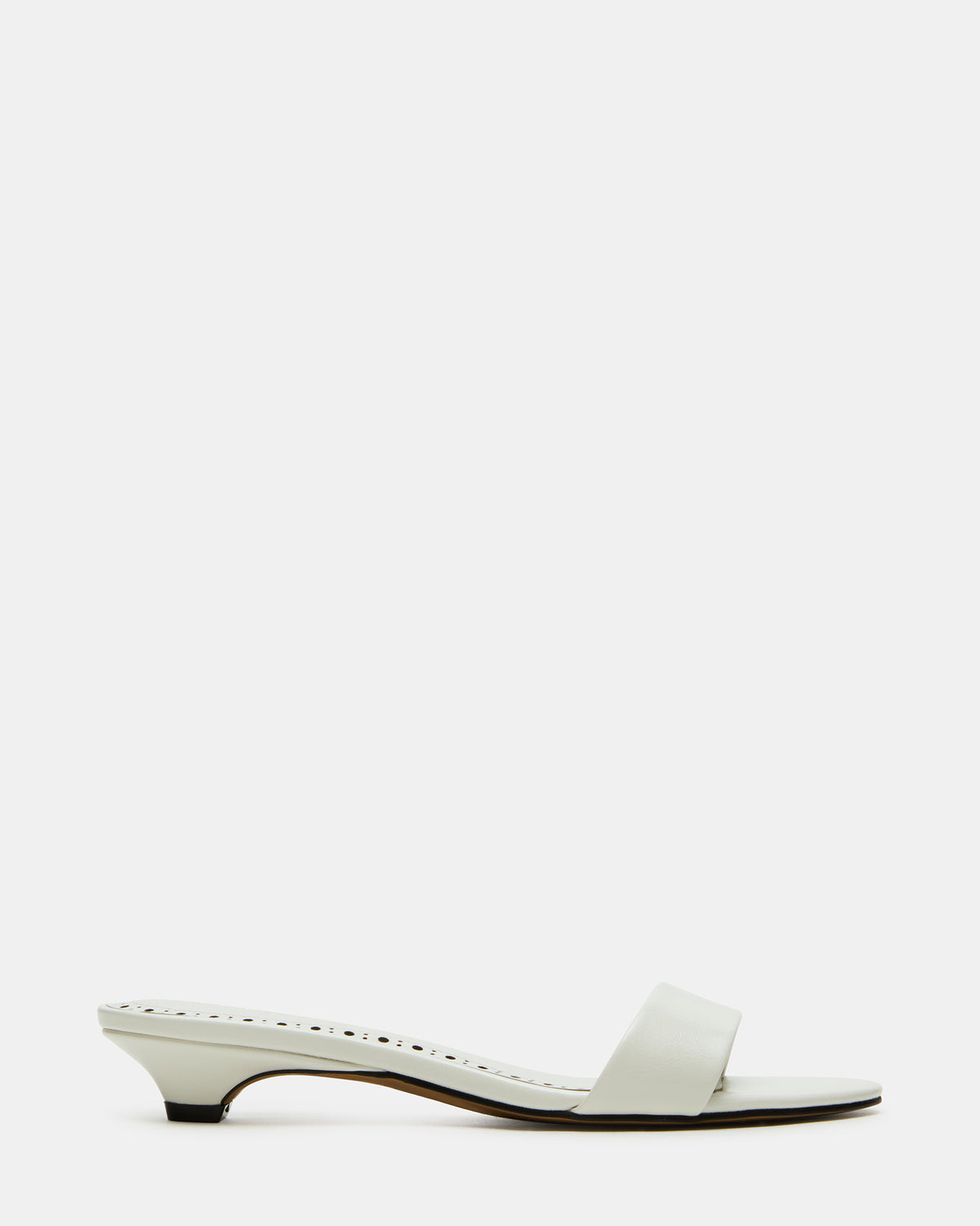 BERRY White Women's Mule Kitten Heel - Steve Madden