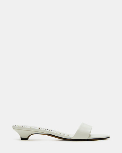 BERRY White Women's Mule Kitten Heel - Steve Madden