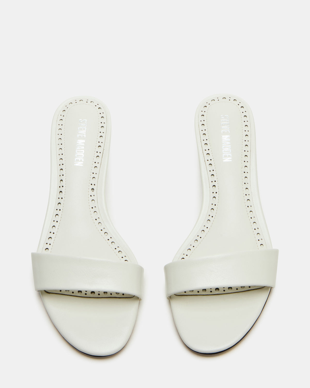 BERRY White Women's Mule Kitten Heel - Steve Madden