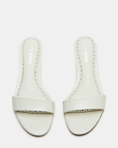 BERRY White Women's Mule Kitten Heel - Steve Madden