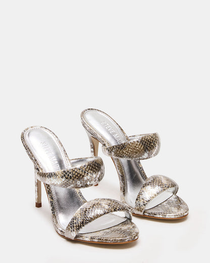 SATURN Snake Stiletto Mule Women's Heel - Steve Madden