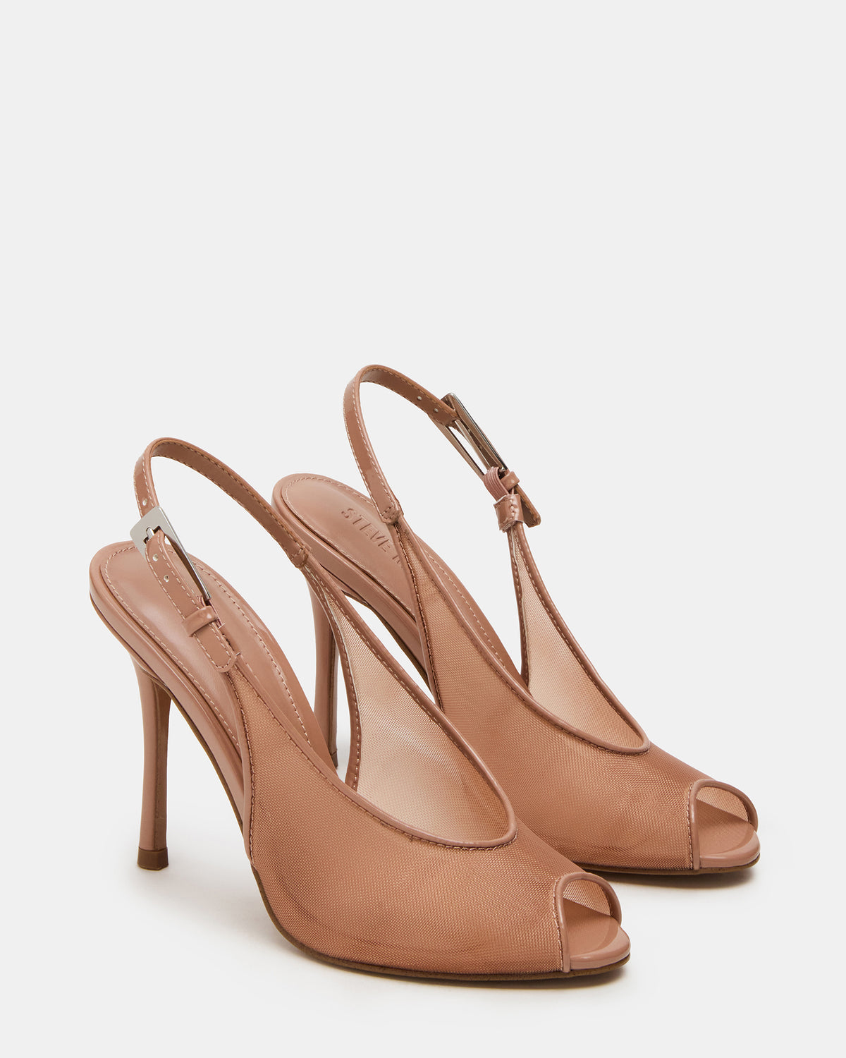 PRESCOTT Natural Mesh Women's Slingback Stiletto Heel - Steve Madden