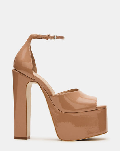 NIGHTFALL Blush Patent Women's Platform Blcok Heel - Steve Madden