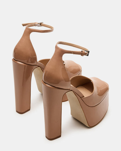 NIGHTFALL Blush Patent Women's Platform Blcok Heel - Steve Madden