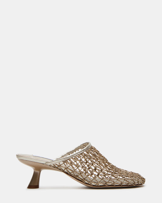 XRAY Gold Women's Caged Net Mule Heel - Steve Madden