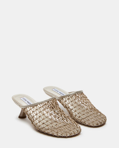 XRAY Gold Women's Caged Net Mule Heel - Steve Madden
