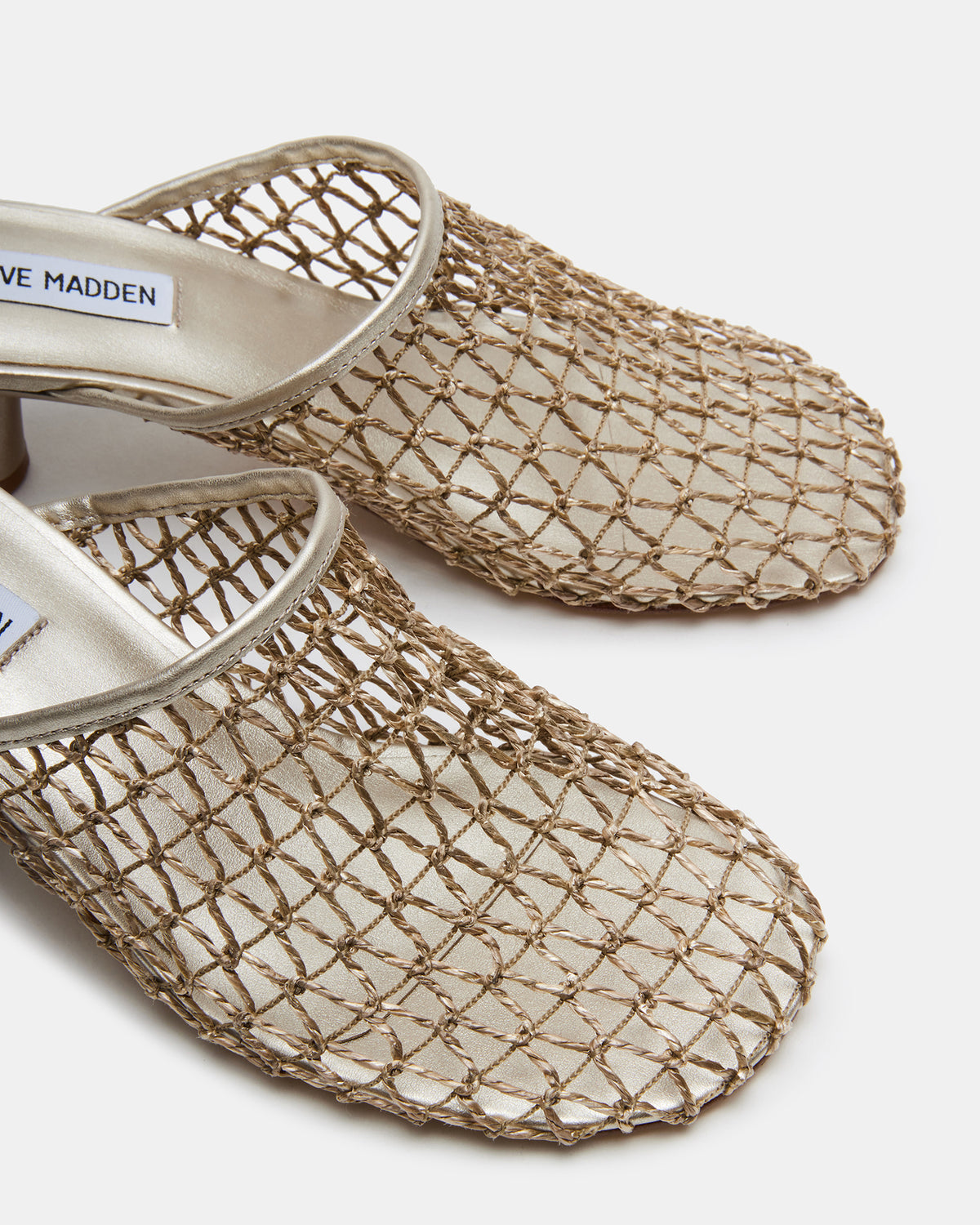 XRAY Gold Women's Caged Net Mule Heel - Steve Madden