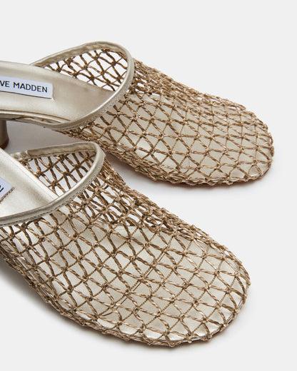 XRAY Gold Women's Caged Net Mule Heel - Steve Madden