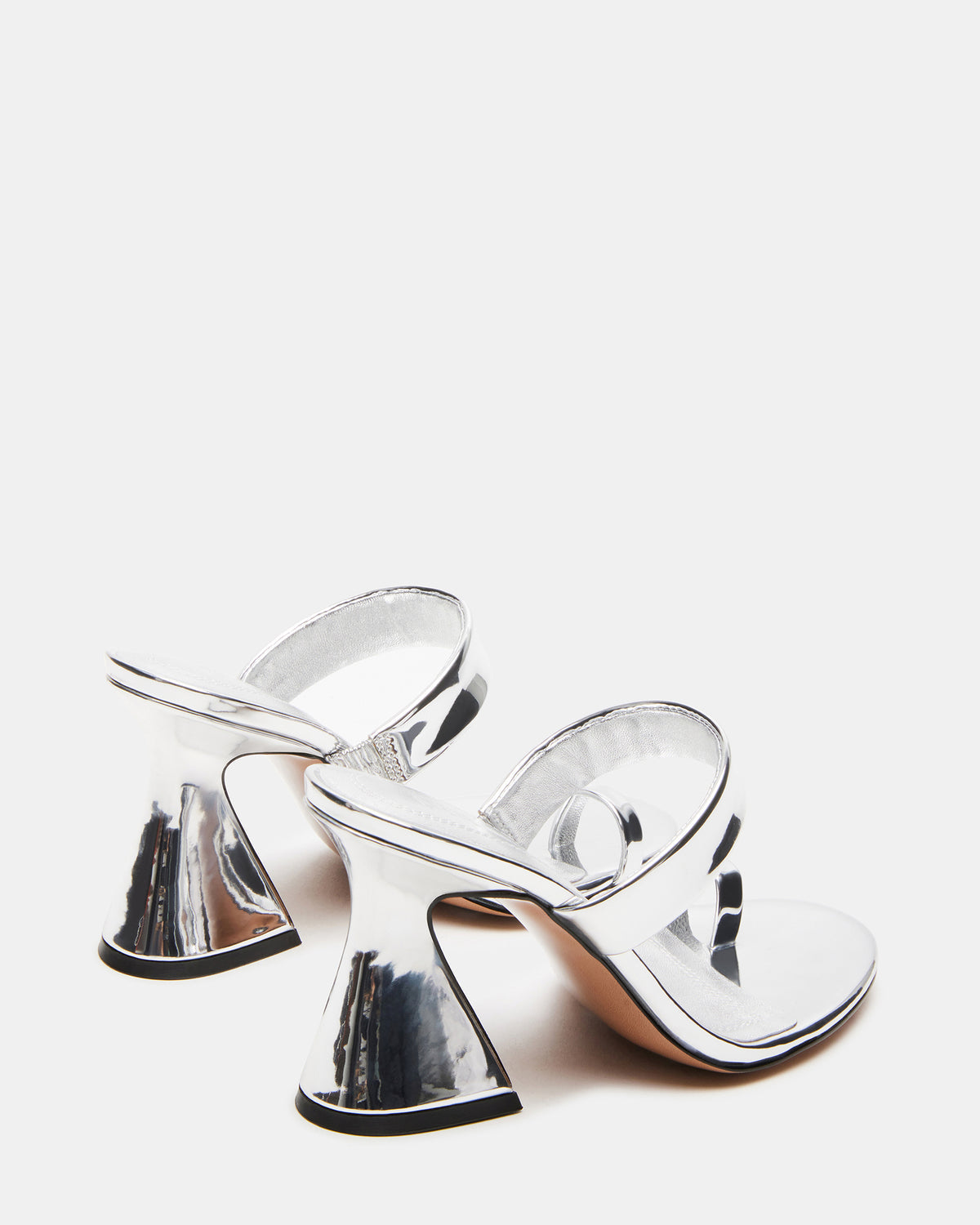 RENIE Silver Women's Open Toe Mule Heel - Steve Madden