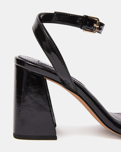 GRETIN Black Square Toe Heels | Women's Heels - Steve Madden