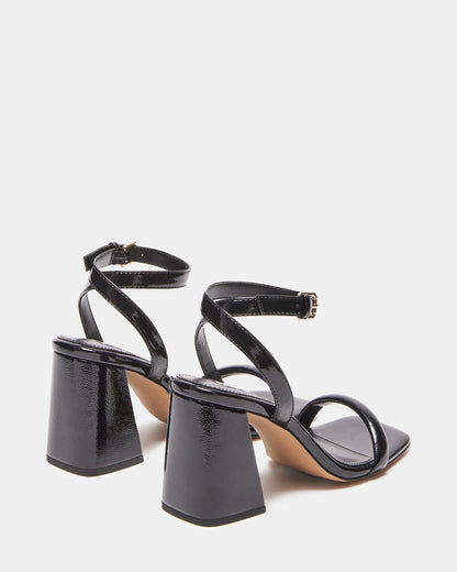 GRETIN Black Square Toe Heels | Women's Heels - Steve Madden