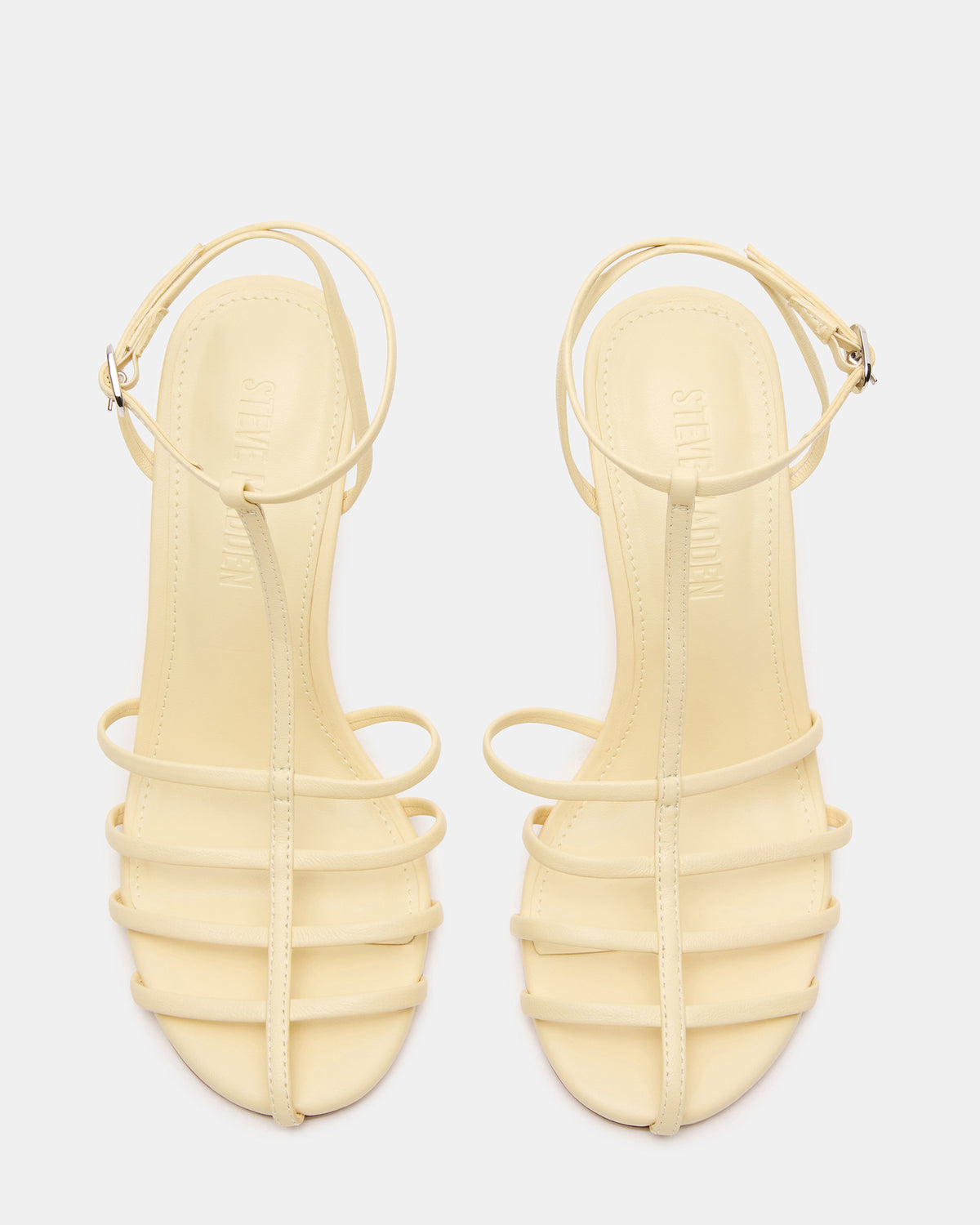 TILDAH BUTTER Leather Strappy Rounded Toe Women's Heel - Steve Madden