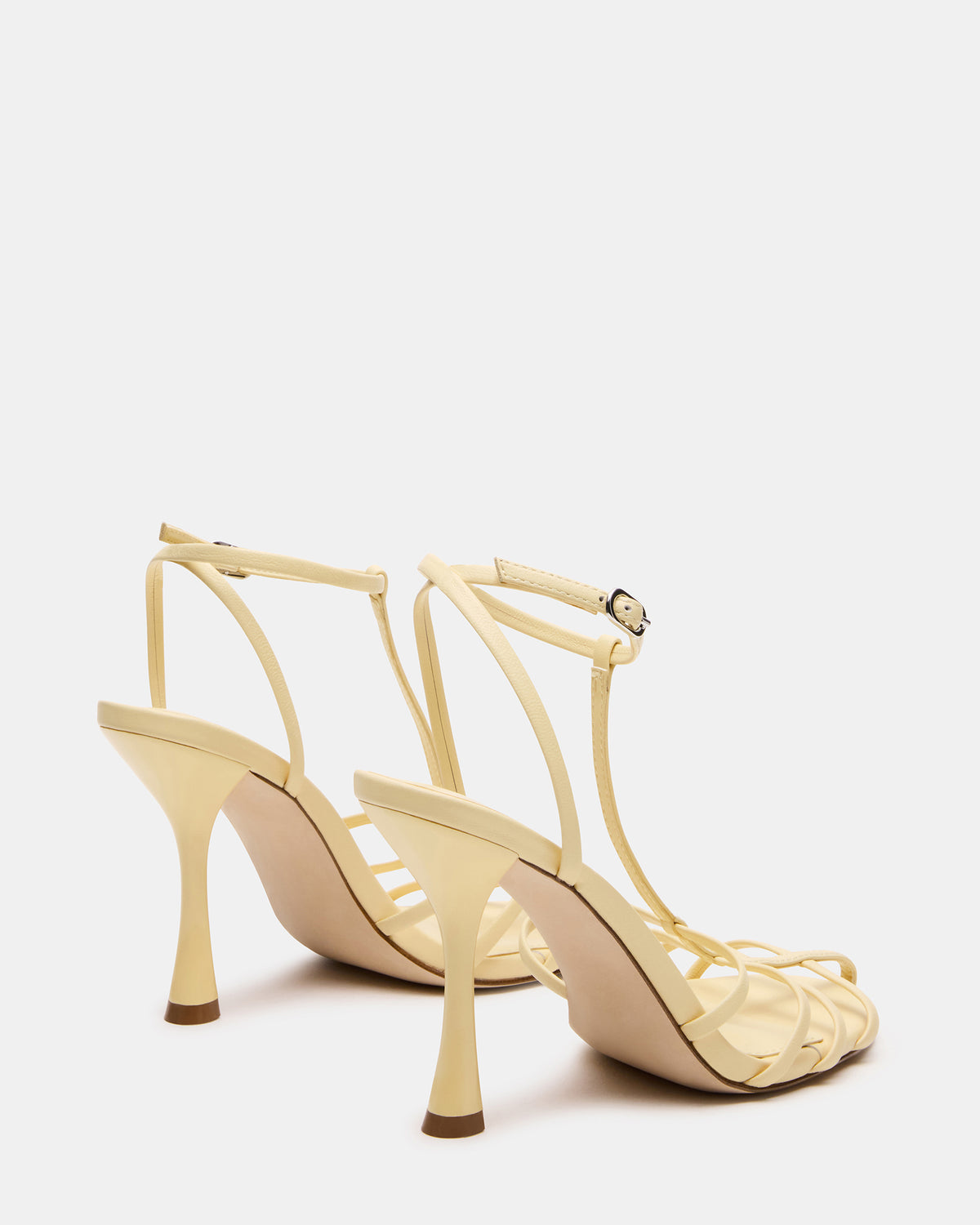 TILDAH BUTTER Leather Strappy Rounded Toe Women's Heel - Steve Madden