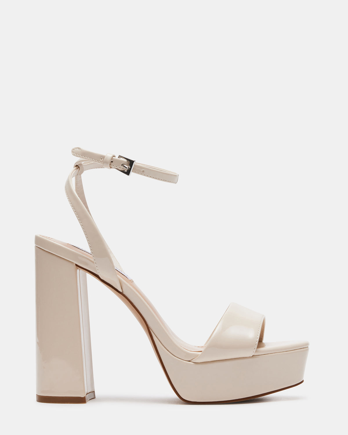 LESSA Bone Patent Platform Block Heel | Women's Heels - Steve Madden