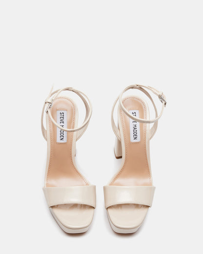 LESSA Bone Patent Platform Block Heel | Women's Heels - Steve Madden