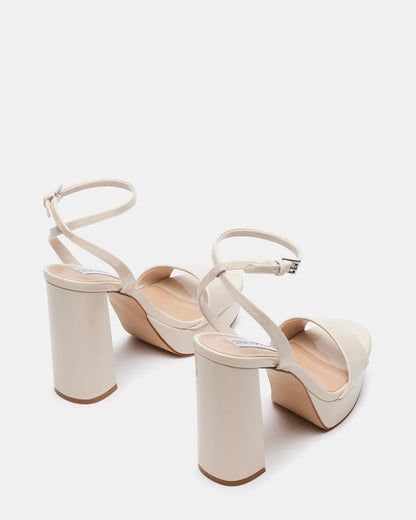LESSA Bone Patent Platform Block Heel | Women's Heels - Steve Madden