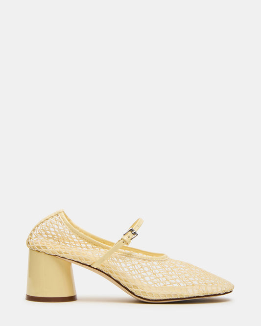 RAYNOR Butter Women's Mary Jane Mesh Block Heel - Steve Madden