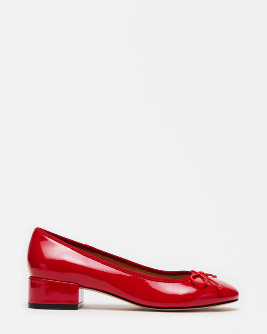 CHERISH Red Patent Women's Slip-On Heel - Steve Madden