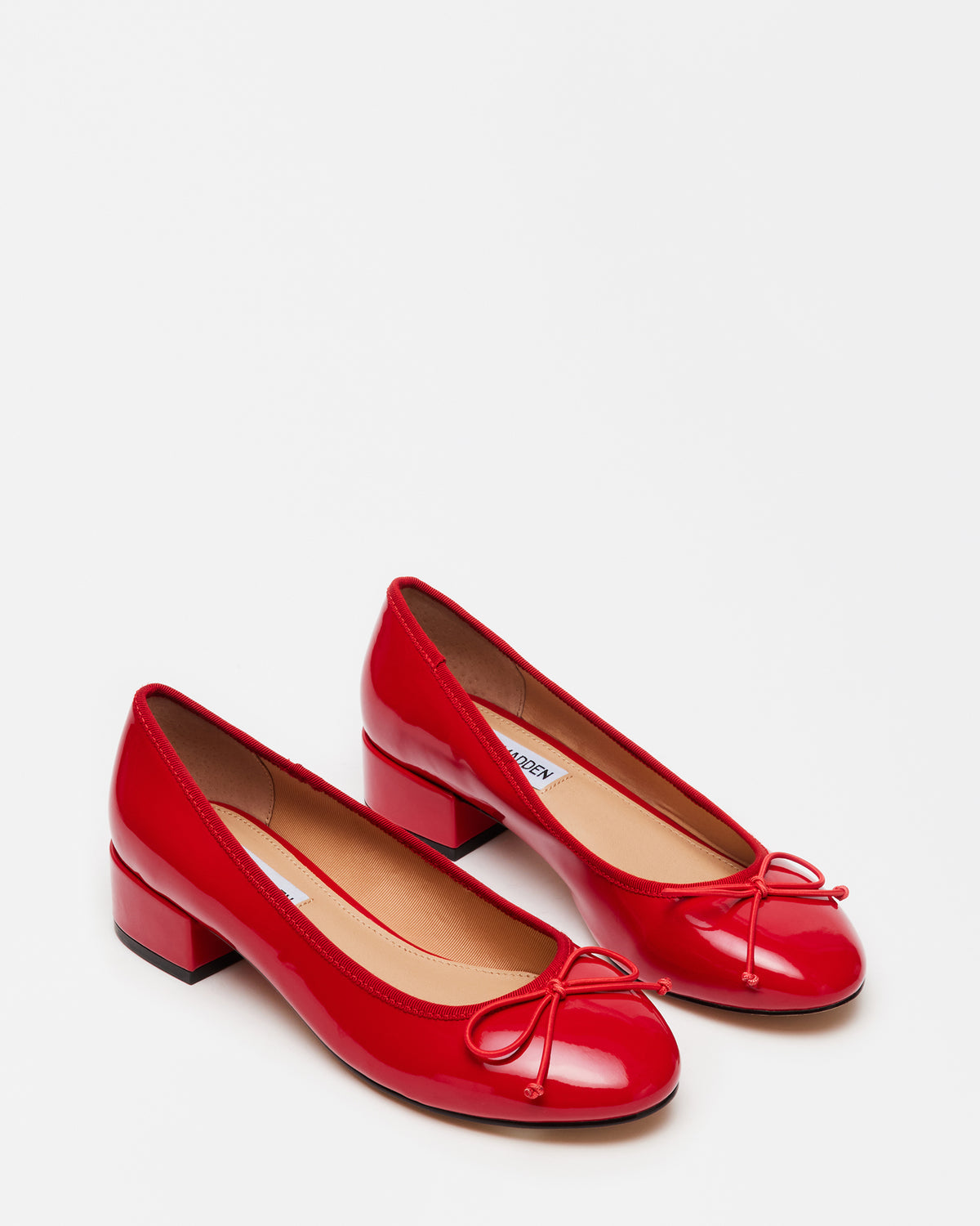 CHERISH Red Patent Women's Slip-On Heel - Steve Madden