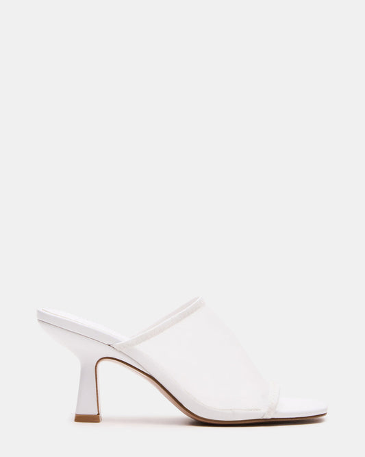 GLEAM White Women's Square-Toe Mule Heel - Steve Madden
