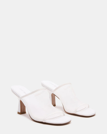 GLEAM White Women's Square-Toe Mule Heel - Steve Madden
