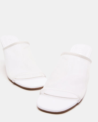 GLEAM White Women's Square-Toe Mule Heel - Steve Madden