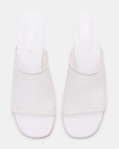 GLEAM White Women's Square-Toe Mule Heel - Steve Madden