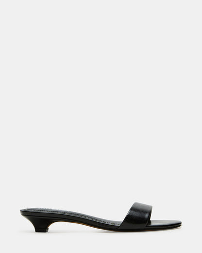 BERRY Black Women's Mule Kitten Heel - Steve Madden