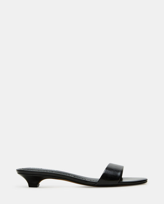 BERRY Black Women's Mule Kitten Heel - Steve Madden