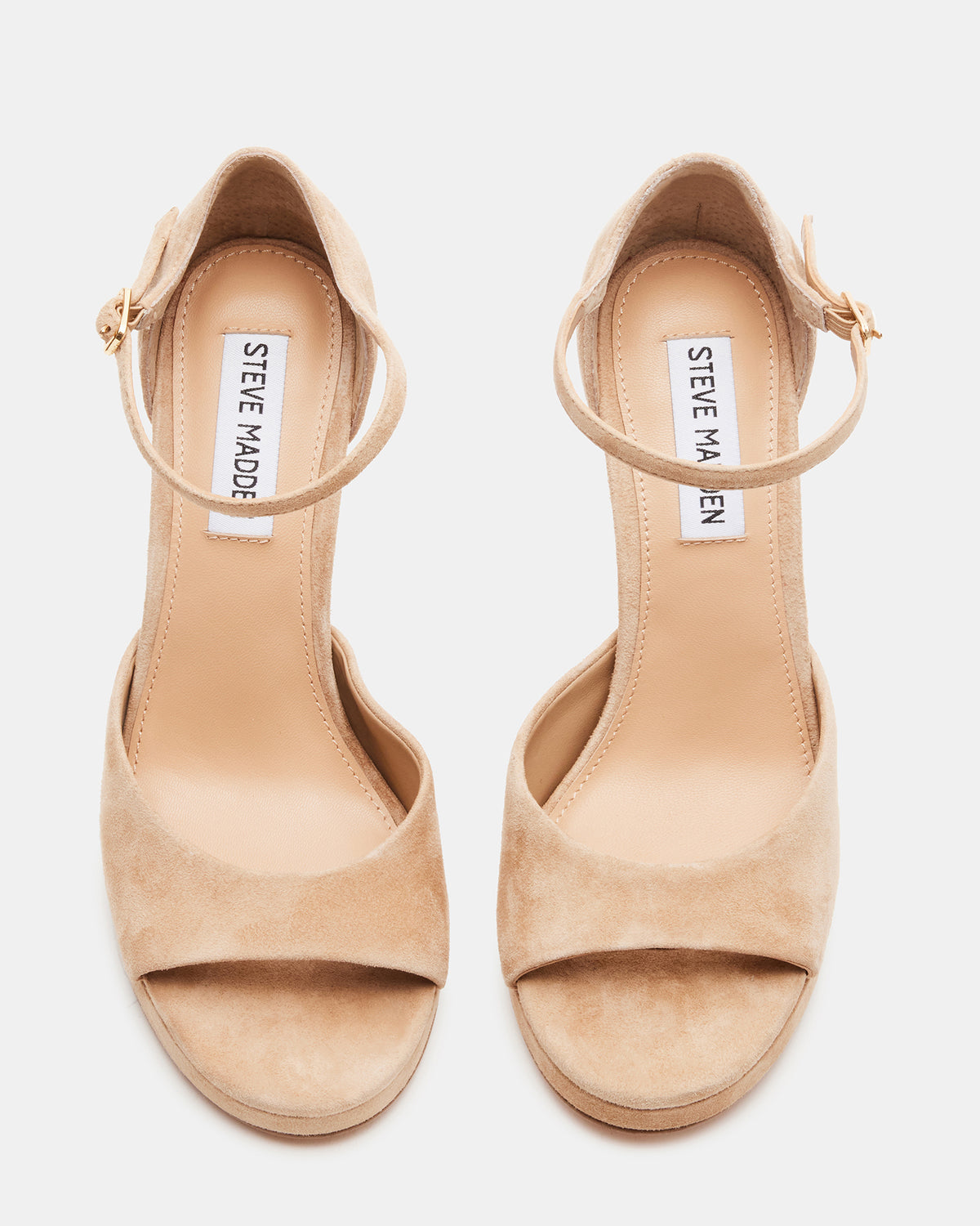 ESTER Tan Suede Strappy Heel | Women's Heels - Steve Madden
