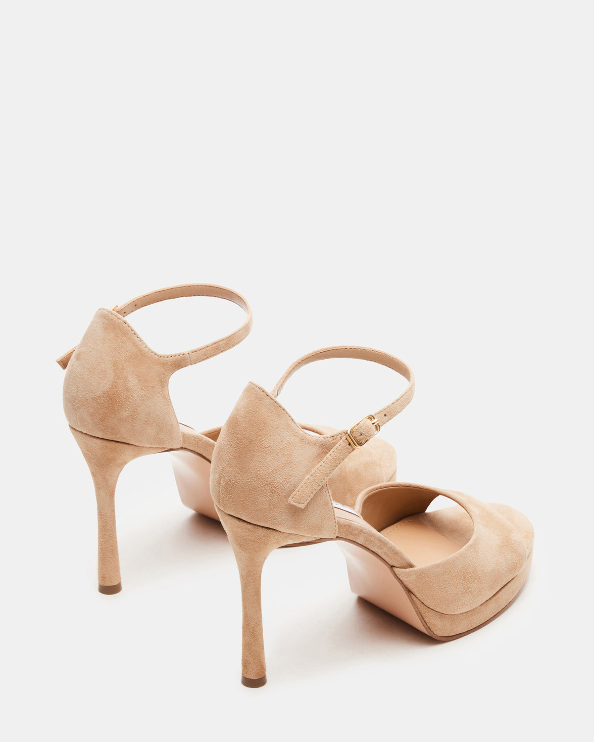 ESTER Tan Suede Strappy Heel | Women's Heels - Steve Madden